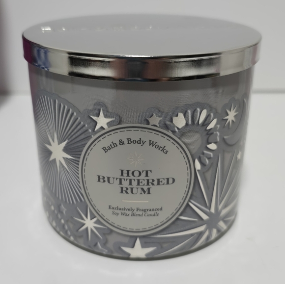 Bath & body works hot buttered rum 3 wick candle new - Picture 3 of 3